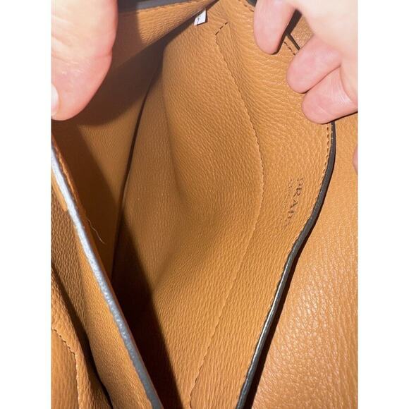 COPY - PRADA AUTHENTIC LEATHER VITELLO DAINO TOTE PURSE Dark Green DOUBLE HANDLE - Picture 16 of 16